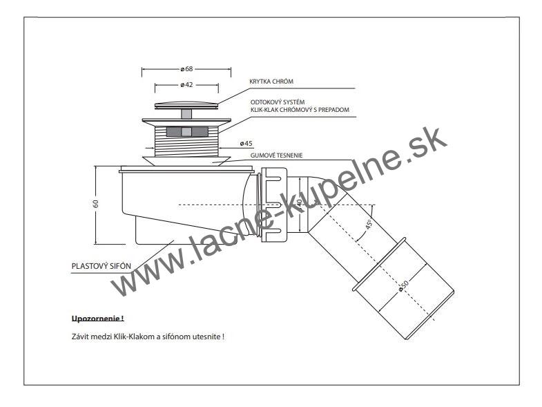 SEATTLE Aquatek akrylátová vaňa voľne stojaca s rozmerom 170x69 cm