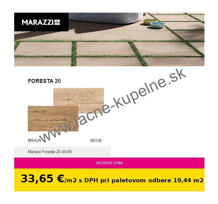 MARAZZI FORESTA 20 45x90x2 cm dlažba na terče 2 cm