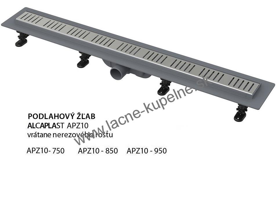 Podlahový žľab Alcaplast APZ10-750, APZ10-850, APZ10-950
