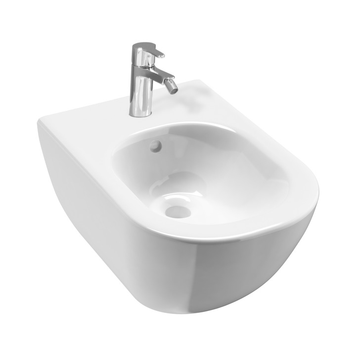 JIKA Mio závesný bidet, otvor na batériu, biela H8317120003021