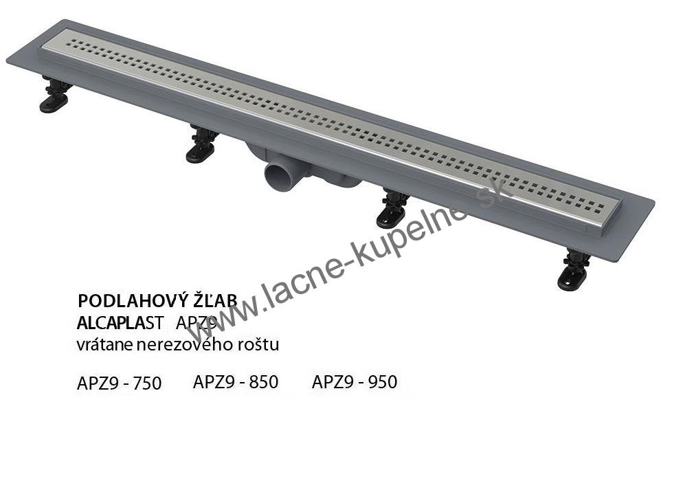 Podlahový žľab Alcaplast APZ9-750, APZ9-850, APZ9-950