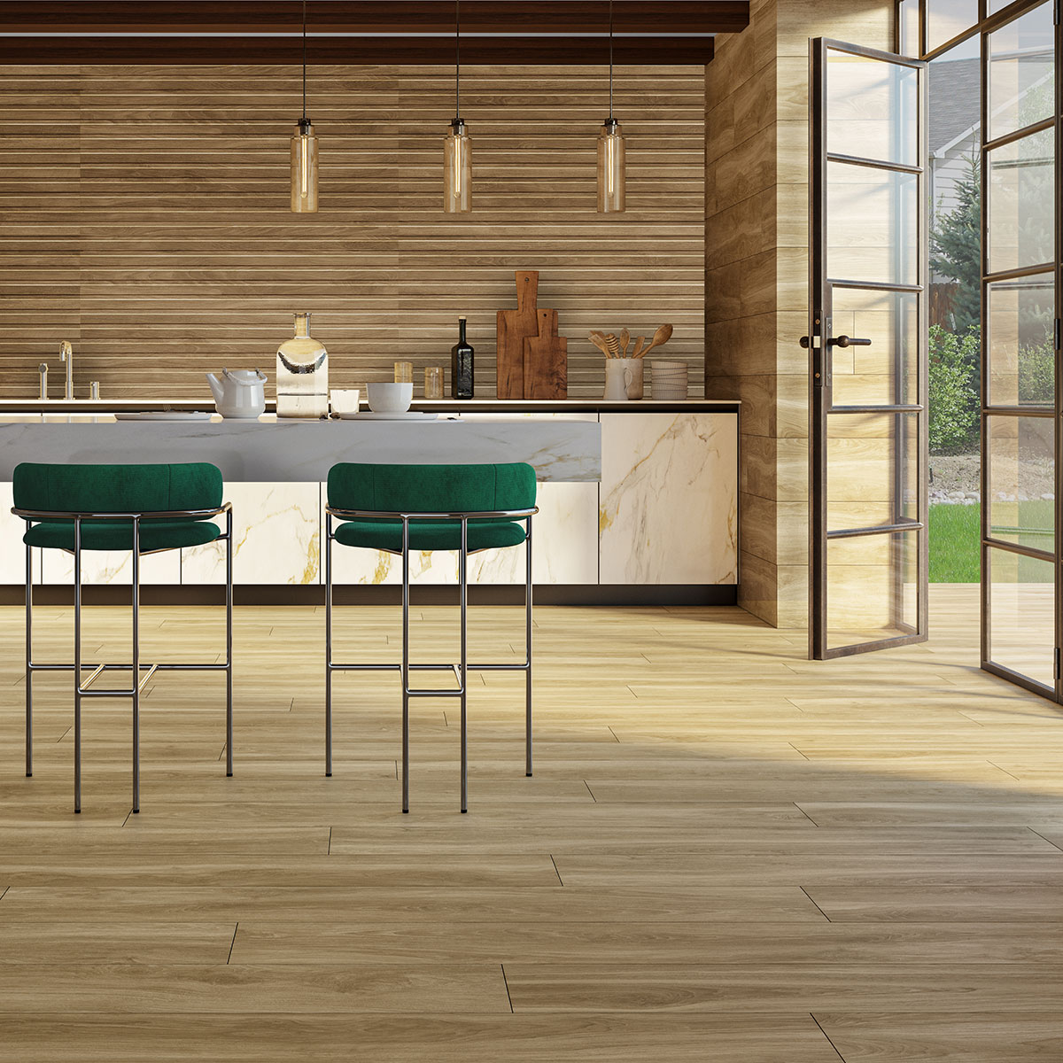 ECOCERAMIC HELSINKI RLV 60x120 cm dlažba imitácia drevo