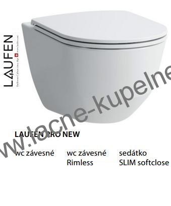 Závesná WC misa LAUFEN PRO NEW + sedátko Slim Softclose