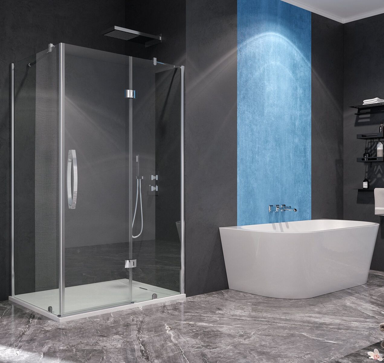 Aquatek EXTRA R23 120x80 Sprchový kút obdĺžnikový chrómový