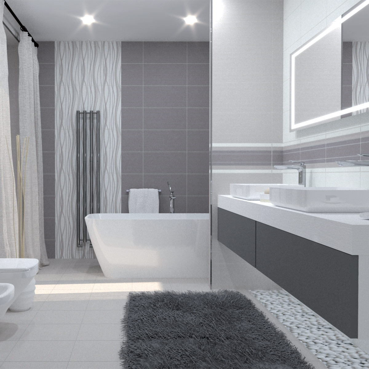 Kanjiža Square Affair HABITAT obklad do kúpeľne -15%