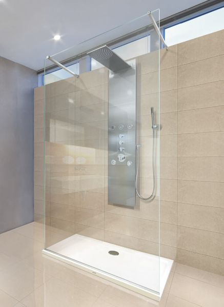 Aquatek OASIS F3 80, 90, 100, 120, 140 cm Pevné sklo Walk-in systém do sprchy