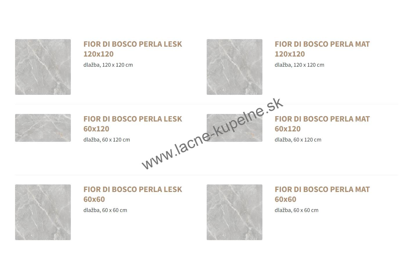 PRISSMACER FIOR DI BOSCO 60x60 cm, 60x120 cm, 120x120 cm dlažba