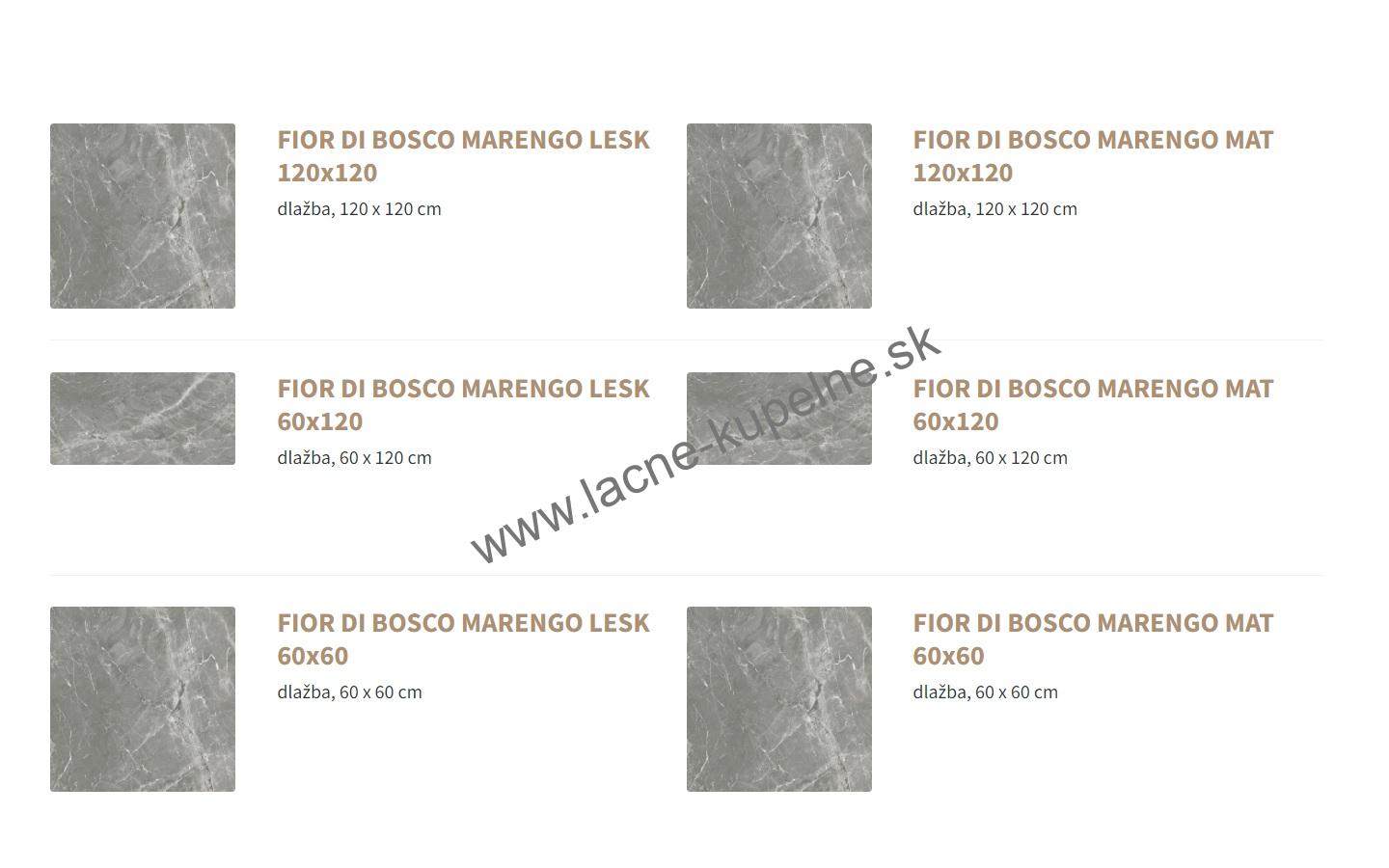 PRISSMACER FIOR DI BOSCO 60x60 cm, 60x120 cm, 120x120 cm dlažba