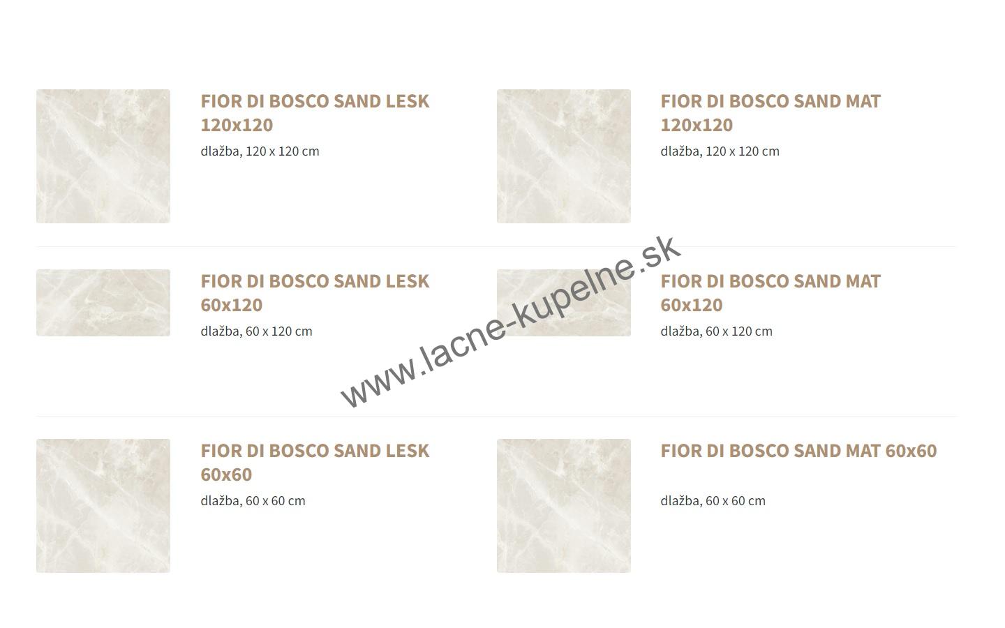 PRISSMACER FIOR DI BOSCO 60x60 cm, 60x120 cm, 120x120 cm dlažba