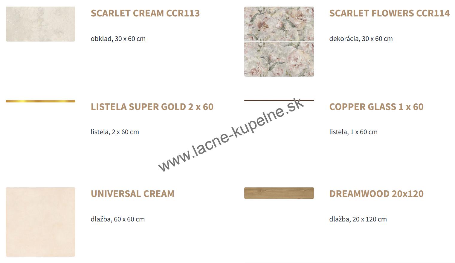 Ceramika Color SCARLET 30x60 cm obklad do kúpeľne -15%