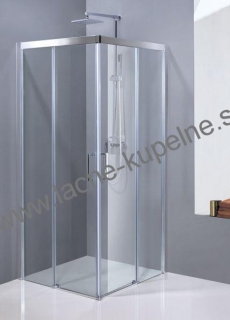 Aquatek DYNAMIC A4 100x100 cm Sprchový kút chróm-satin