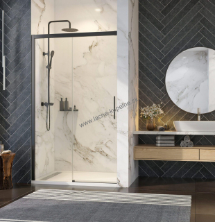 Aquatek WELLNESS BLACK B2 100-180 Sprchové dvere s jednými zásuvnými dverami