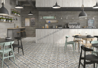 PRISSMACER CERAMICA LEEDS BLUE 45x45 cm, retro dlažba