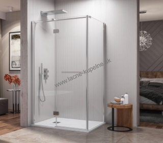 Aquatek CRYSTAL R33 120x90 cm Sprchový kút obdĺžnikový chrómový