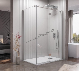 Aquatek CRYSTAL R43 140x80 cm Sprchový kút obdĺžnikový chrómový