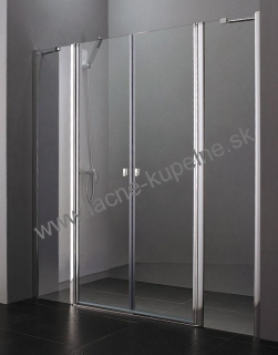 Aquatek GLASS B4 Sprchové dvere BIELY profil, 105, 110, 115, 120, 125 cm