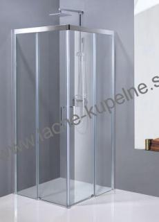 Aquatek DYNAMIC A4 80x80 cm, 90x90 cm, 100x100 cm Sprchový kút chróm-satin