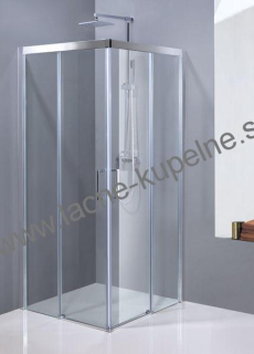 Aquatek DYNAMIC A4 80x80 cm Sprchový kút chróm-satin