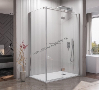 Aquatek CRYSTAL R53 140x90 cm Sprchový kút obdĺžnikový chrómový